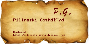 Pilinszki Gothárd névjegykártya